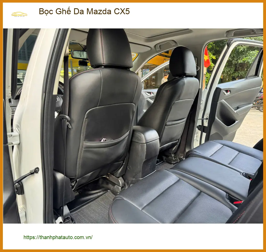 Anh Duy bọc ghế da Mazda CX5 tại Bình Chánh để nâng cấp không gian xe