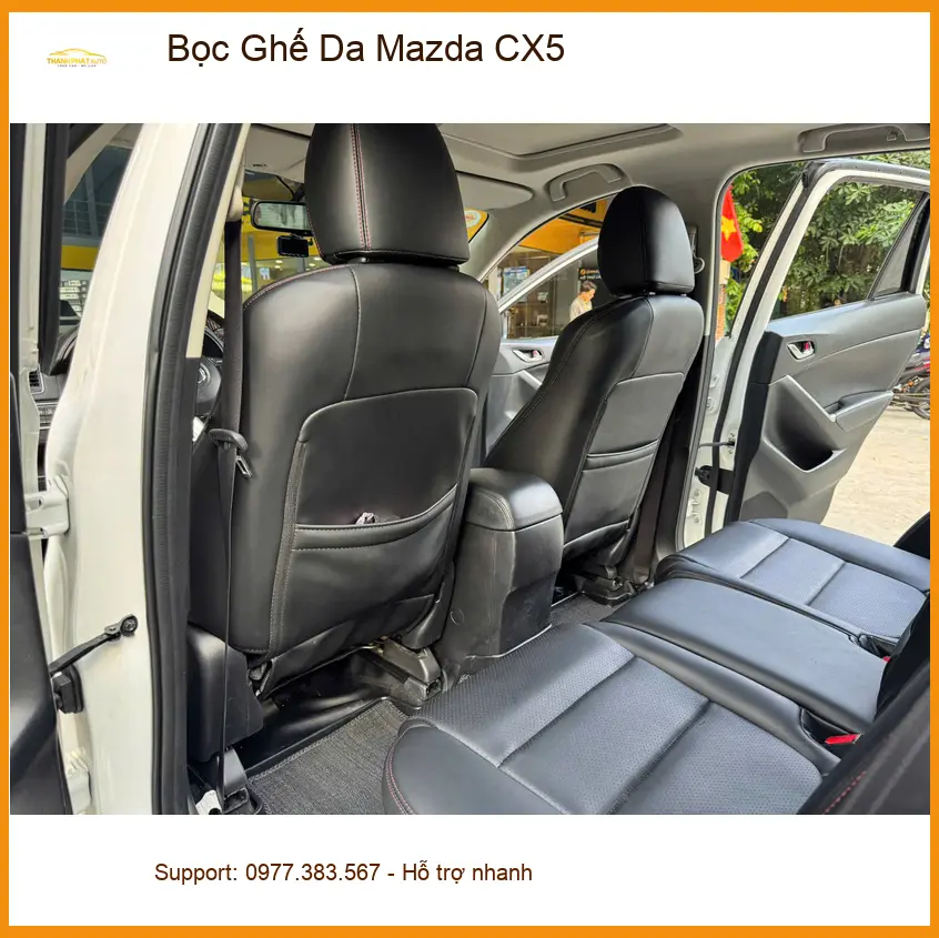 Anh Khải bọc ghế da Mazda CX5 Quận Bình Thạnh vì ghế zin đã cũ và bạc màu