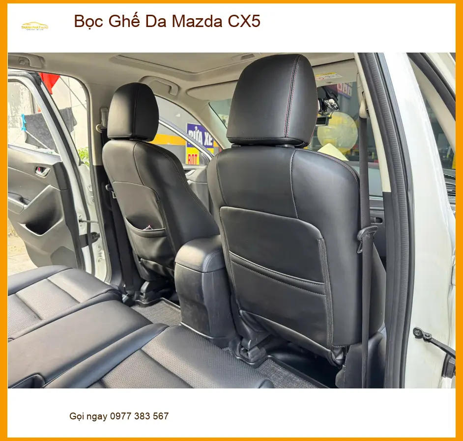 Anh Thanh ở Quận 4 bọc ghế da Mazda CX5 để nội thất sang trọng hơn