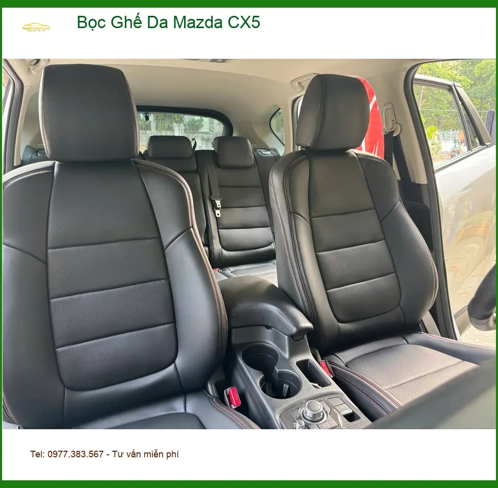 Anh Thanh ở Quận 4 bọc ghế da Mazda CX5 để nội thất sang trọng hơn ảnh thực tế 3