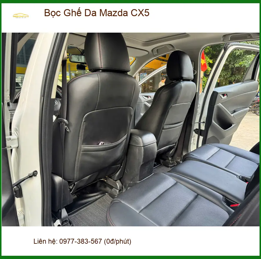 Anh Thanh ở Quận 4 bọc ghế da Mazda CX5 để nội thất sang trọng hơn ảnh thực tế 5