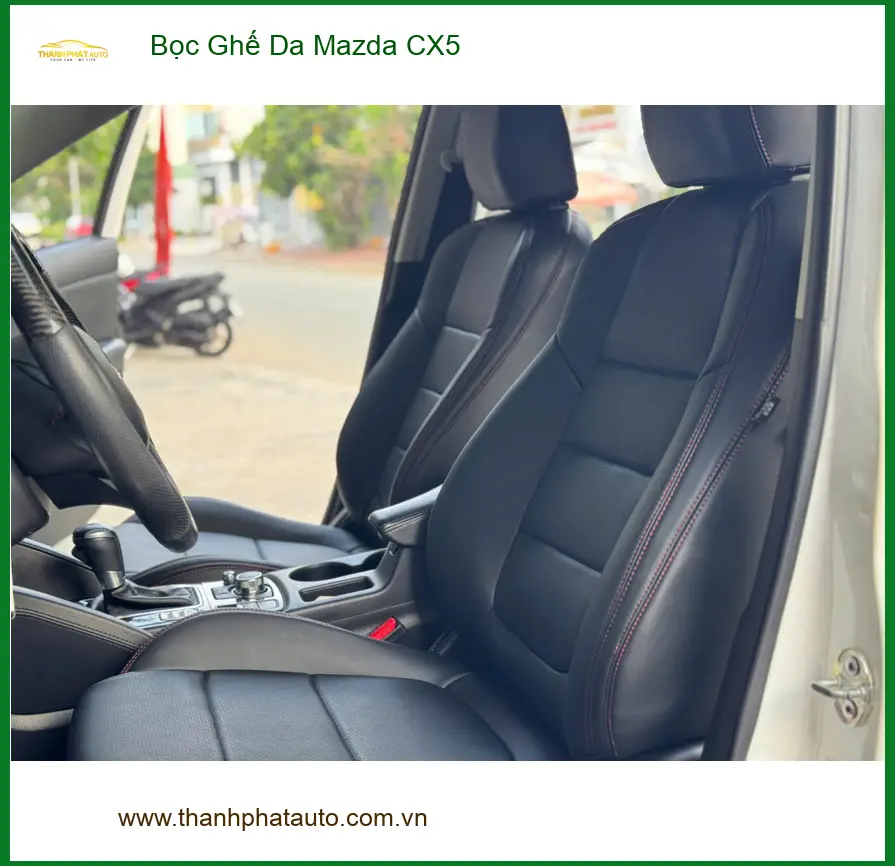 Chú Hưng bọc ghế da Mazda CX5 Quận Nhà Bè, giúp xe luôn sạch đẹp như mới ảnh thực tế 2