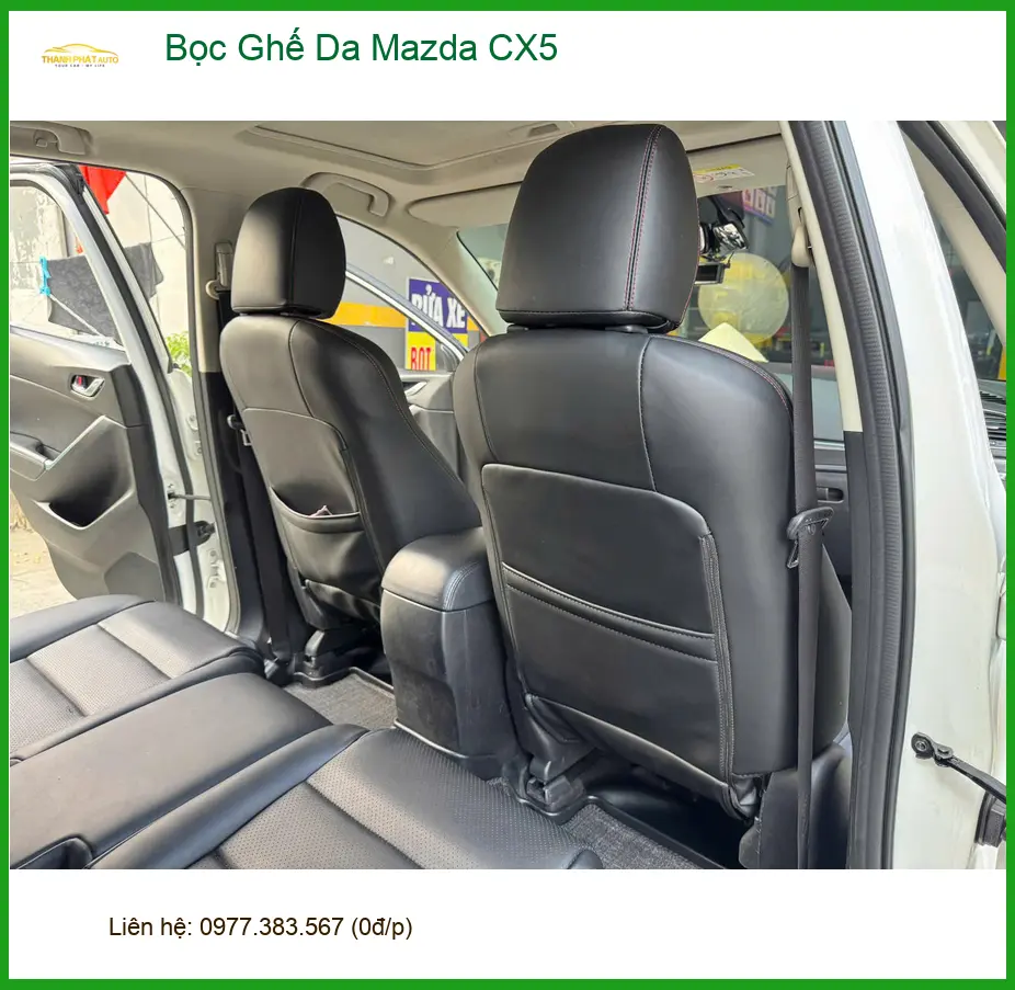 Chú Hưng bọc ghế da Mazda CX5 Quận Nhà Bè, giúp xe luôn sạch đẹp như mới ảnh thực tế 3