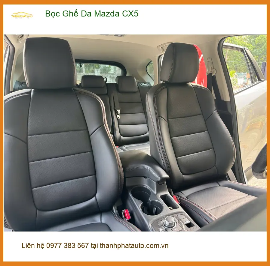 Chú Hưng bọc ghế da Mazda CX5 Quận Nhà Bè, giúp xe luôn sạch đẹp như mới ảnh thực tế 4