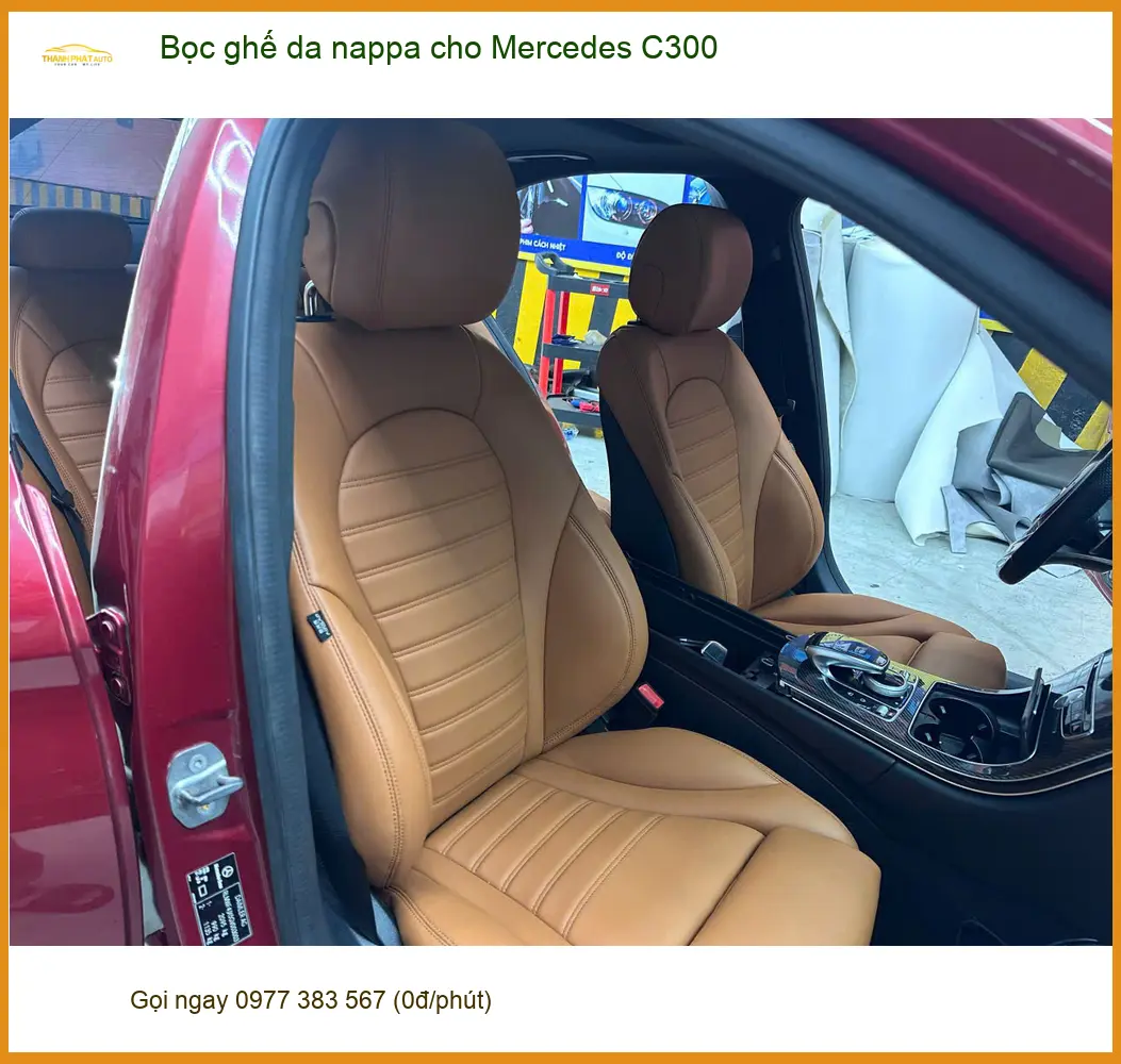 Anh Khải bọc ghế da nappa cho Mercedes C300 Quận 2 để nâng tầm đẳng cấp ảnh thực tế 4