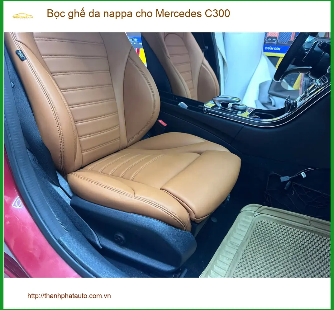 Anh Hưng bọc ghế da Nappa cho Mercedes C300 tại Hóc Môn để nâng tầm đẳng cấp nội thất