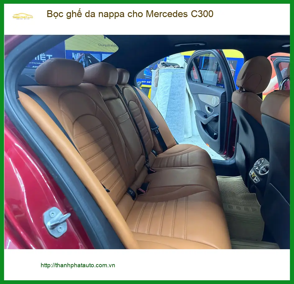 Anh Hưng bọc ghế da Nappa cho Mercedes C300 tại Hóc Môn để nâng tầm đẳng cấp nội thất ảnh thực tế 4