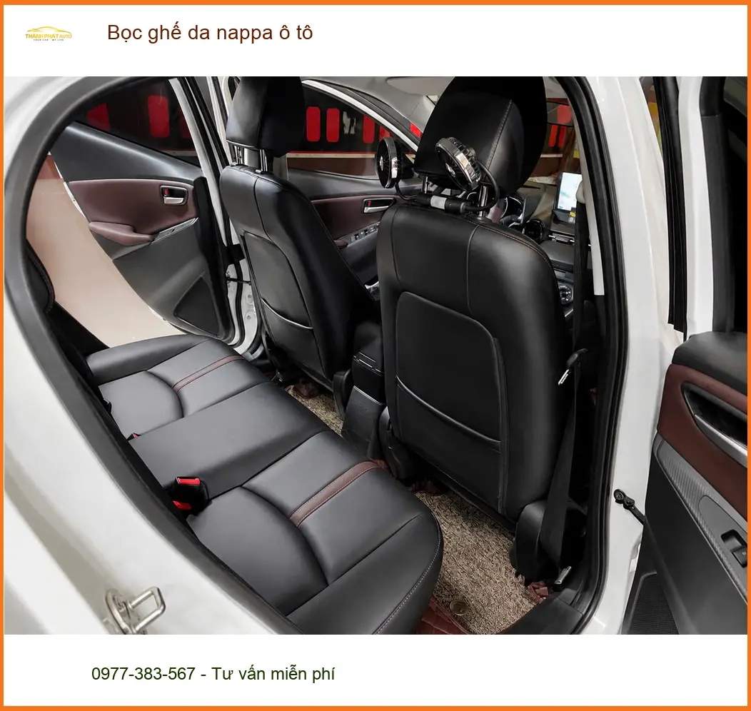 Anh Tấn bọc ghế da Nappa cho Hyundai Accent tại Quận 1 để nâng tầm nội thất xe ảnh thực tế 4