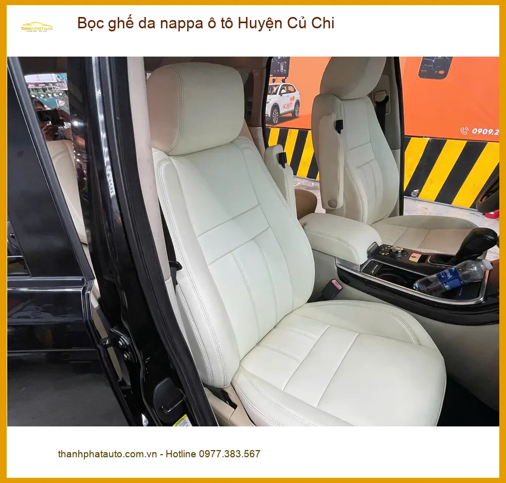 Nơi May Bọc Ghế Da ghế da nappa ô tô Huyện Củ Chi - Giá Tốt TPHCM ảnh thực tế 2