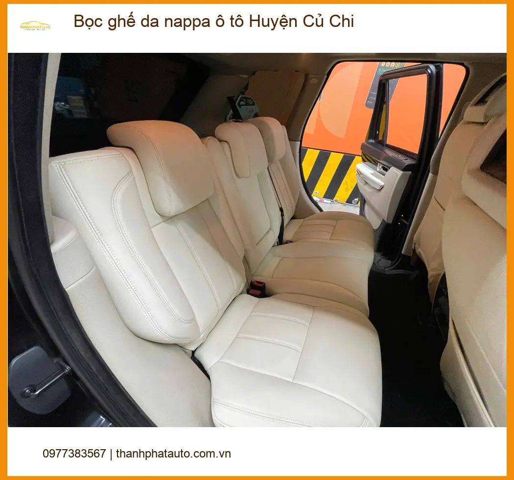 Nơi May Bọc Ghế Da ghế da nappa ô tô Huyện Củ Chi - Giá Tốt TPHCM ảnh thực tế 3