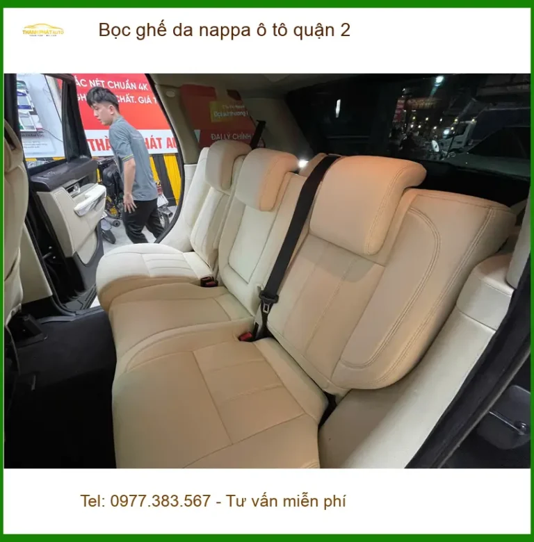 Cửa Hàng May Bọc Ghế Da ghế da nappa ô tô quận 2 - Thi Công Chuyên Nghiệp