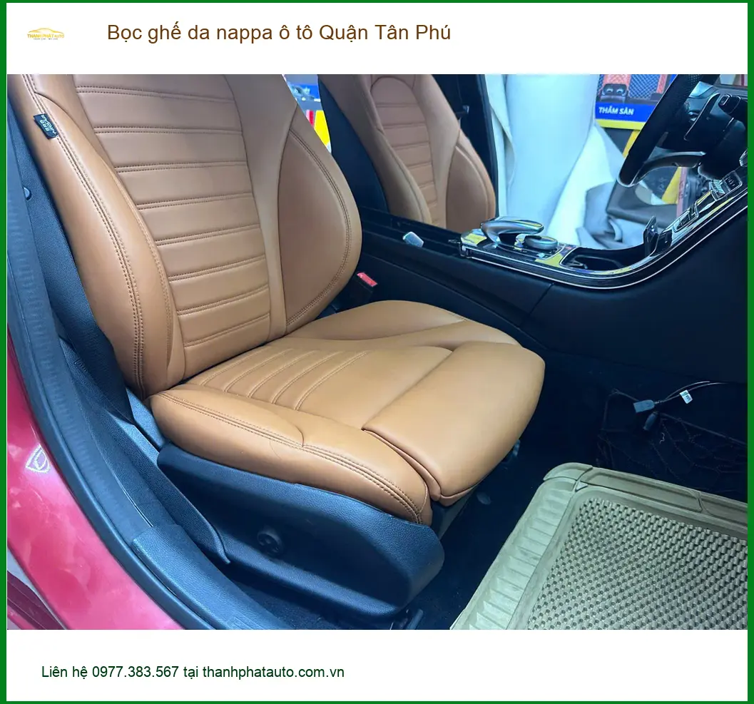 Cửa Hàng Bọc Ghế Da ghế da nappa ô tô Quận Tân Phú - Thi Công Chuyên Nghiệp ảnh thực tế 2