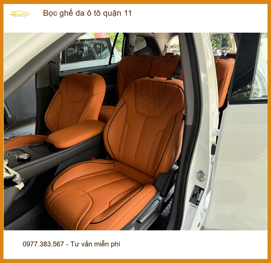 Trung Tâm May Bọc Ghế Da ghế da ô tô quận 11 - Lắp Đặt Uy Tín TPHCM ảnh thực tế 2