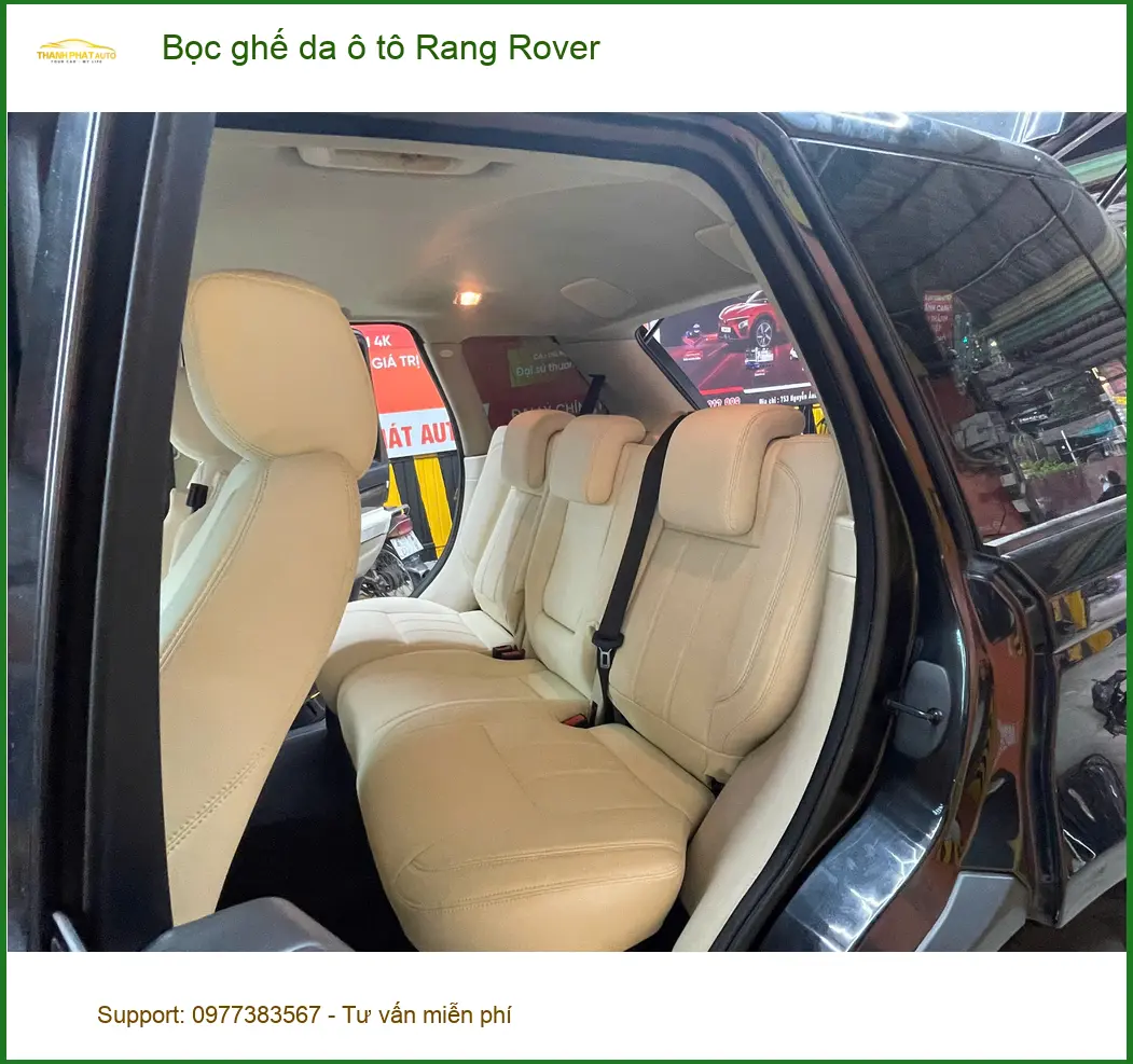 Chú Phước bọc ghế da ô tô Rang Rover tại Quận 2 để nâng tầm đẳng cấp cho xe ảnh thực tế 4