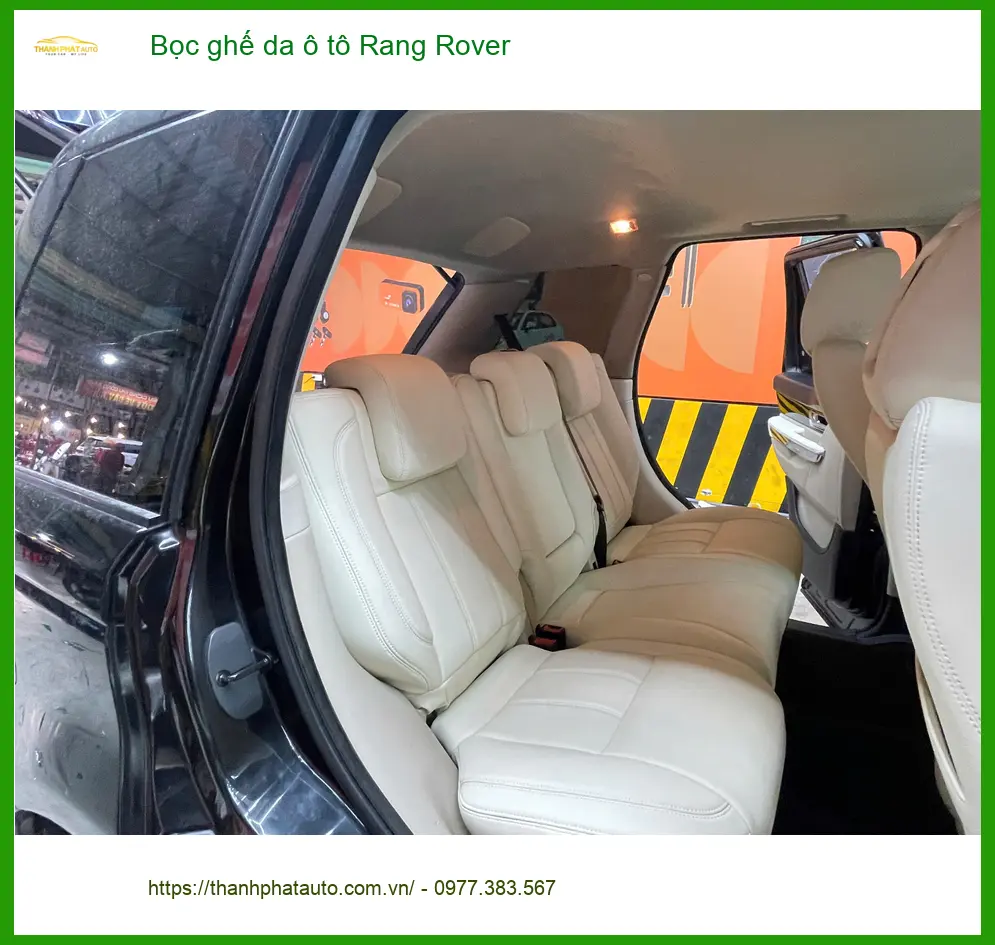 Chị Minh Thư bọc ghế da Range Rover tại Hóc Môn - Nâng cấp nội thất ảnh thực tế 3