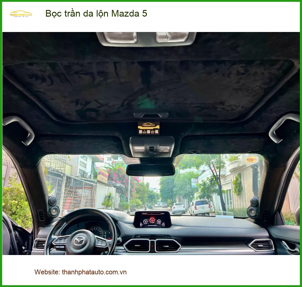 Anh Khải bọc trần da lộn Mazda 5 tại Hóc Môn để nâng tầm nội thất ảnh thực tế 2