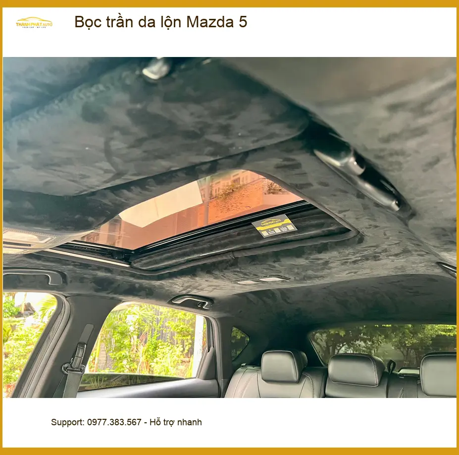 Anh Khải bọc trần da lộn Mazda 5 tại Hóc Môn để nâng tầm nội thất ảnh thực tế 3