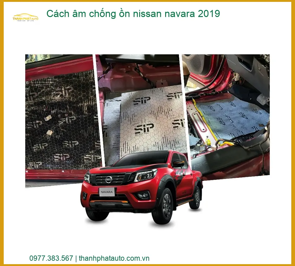 Cách âm chống ồn nissan navara 2019