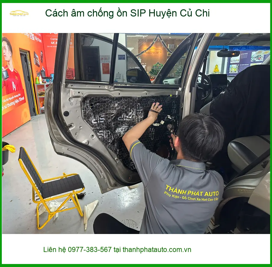 Nơi Lắp Cách Âm Chống Ồn Ô Tô âm chống ồn SIP Huyện Củ Chi - Giá Tốt TPHCM ảnh thực tế 2