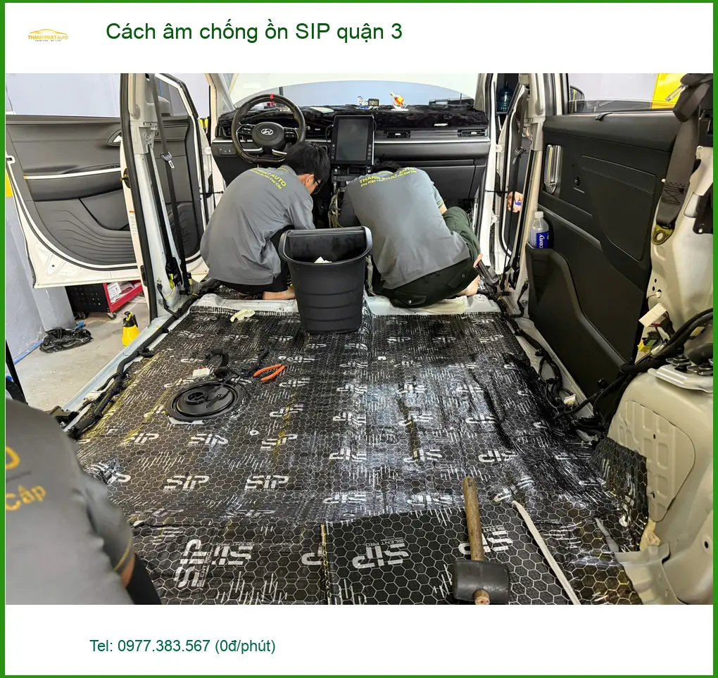 Dịch Vụ Thi Công Cách Âm Chống Ồn Ô Tô âm chống ồn SIP quận 3 - Giá Tốt TPHCM ảnh thực tế 2