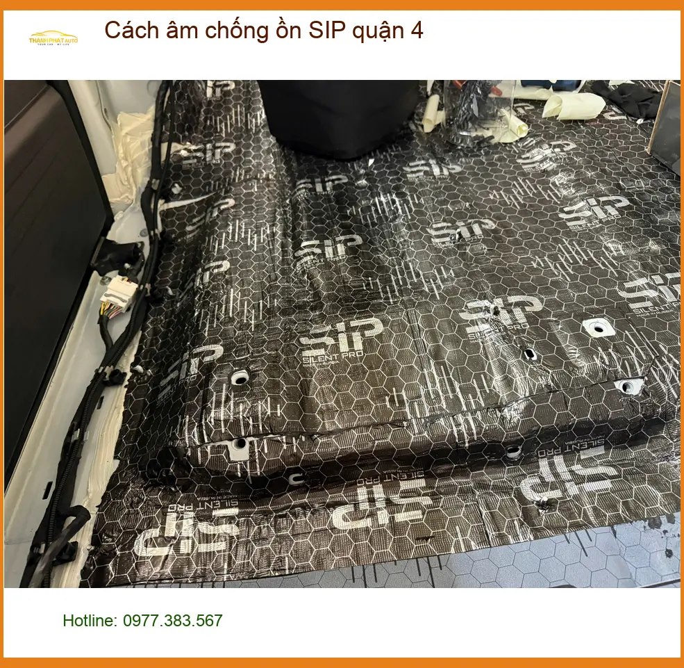 Dịch Vụ Thi Công Cách Âm Chống Ồn Ô Tô âm chống ồn SIP Quận 4 - Giá Tốt TPHCM ảnh thực tế 3