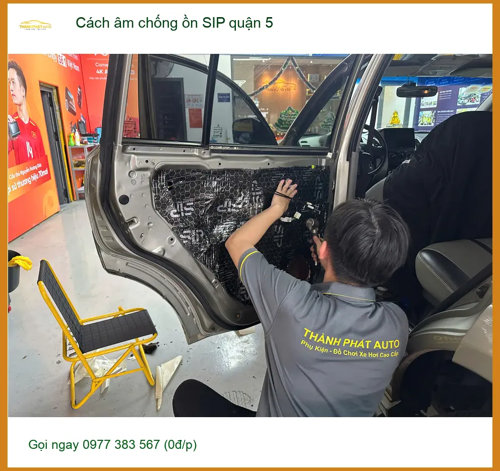 Dịch Vụ Thi Công Cách Âm Chống Ồn Ô Tô SIP Quận 5 - Giá Tốt TPHCM ảnh thực tế 2