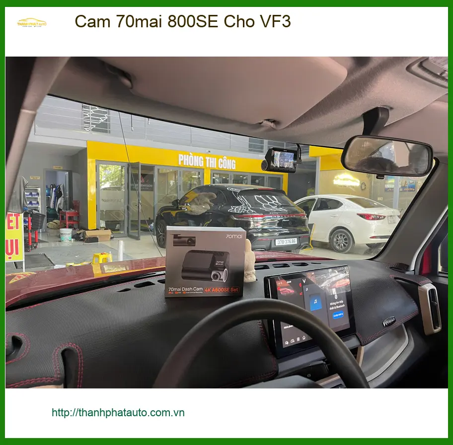 Anh Minh lắp Cam 70mai 800SE cho VinFast VF3 tại Thủ Đức để ghi lại hành trình