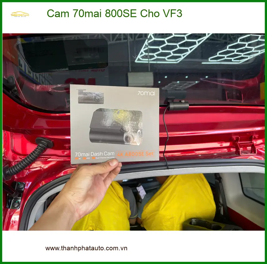 Anh Minh lắp Cam 70mai 800SE cho VinFast VF3 tại Thủ Đức để ghi lại hành trình ảnh thực tế 2