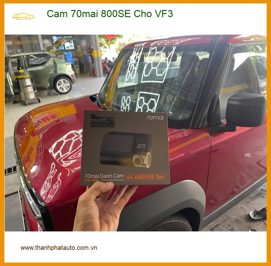 Anh Nhật Minh lắp Cam 70mai 800SE cho VF3 Quận 11 ghi hình chuyến đi ảnh thực tế 2