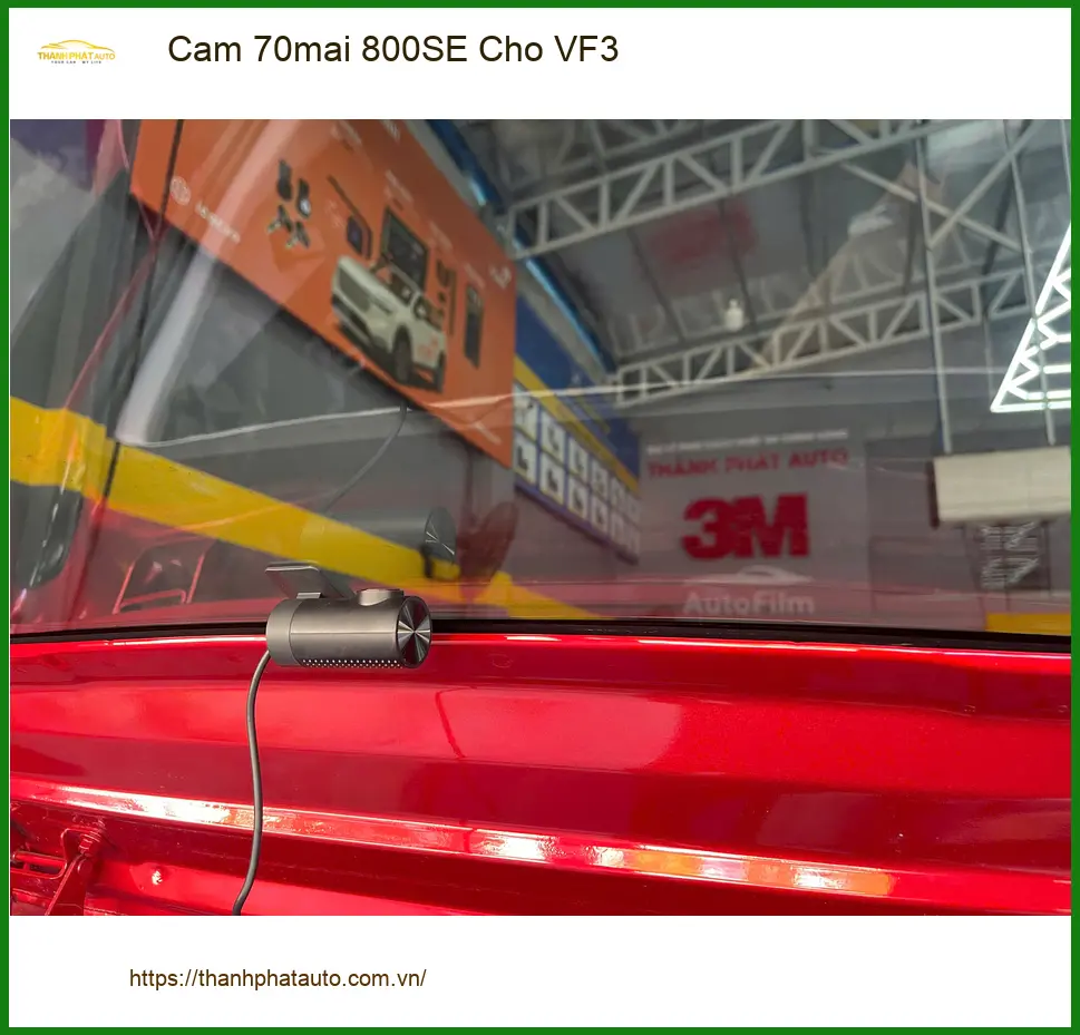 Cô Lan Anh lắp Cam 70mai 800SE cho VinFast VF3 tại Tân Phú ảnh thực tế 4