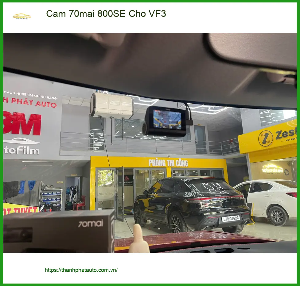 Anh Khải lái VinFast VF3 tìm lắp camera 70mai 800SE ở Quận Tân Bình ảnh thực tế 2