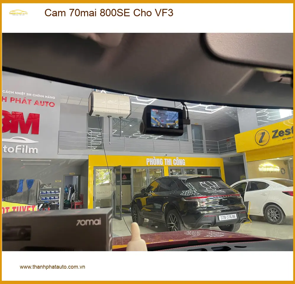 Anh Long lắp Cam 70mai 800SE cho VinFast VF3 Quận 10 để yên tâm khi đậu xe ảnh thực tế 2
