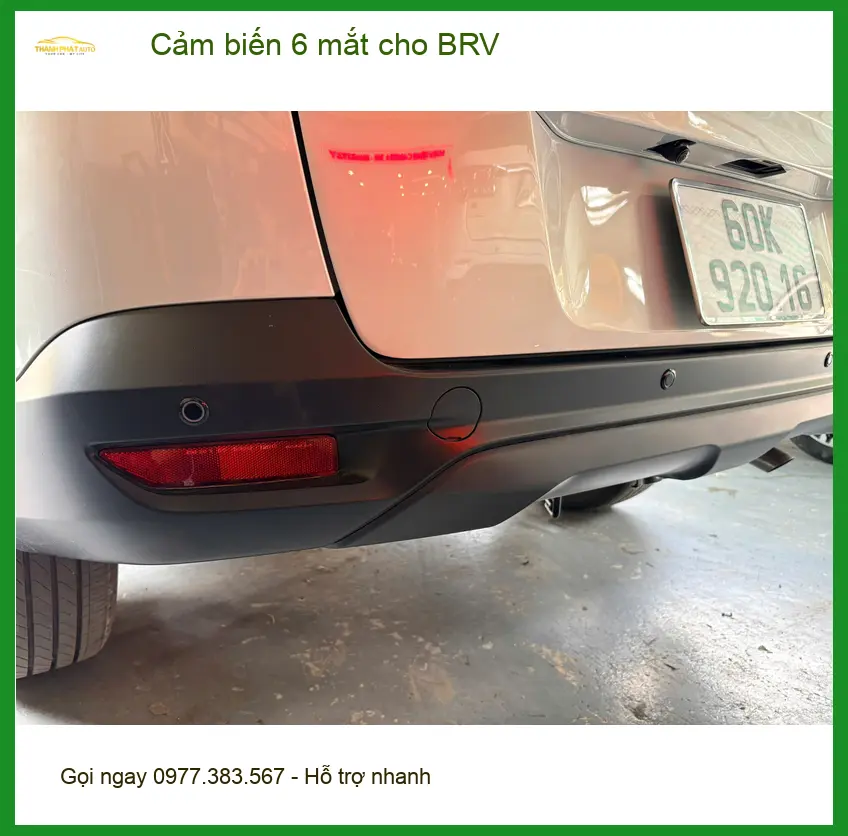 Anh Khải lắp cảm biến 6 mắt cho BRV tại Quận 6 để lùi xe an toàn hơn ảnh thực tế 3