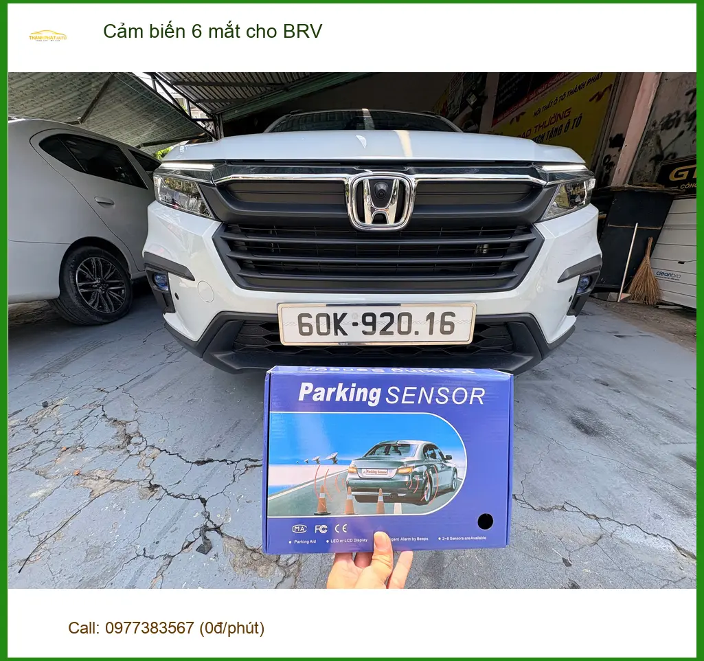 Chị Lan Anh lắp cảm biến 6 mắt Honda BRV ở Bình Thạnh đậu xe an toàn ảnh thực tế 4