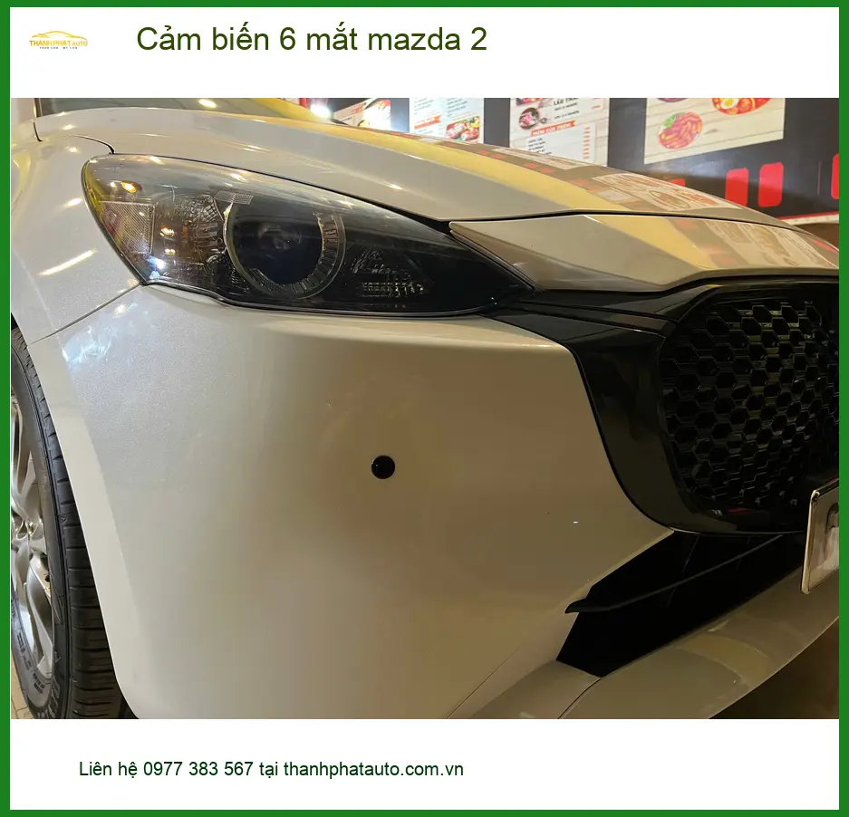 Chị Diệp lắp Cảm biến 6 mắt Mazda 2 tại Hóc Môn để an tâm khi lùi xe vào chỗ hẹp ảnh thực tế 4
