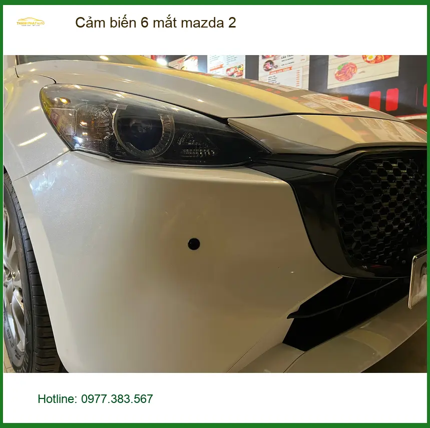 Anh Minh lắp cảm biến 6 mắt Mazda 2 tại Quận 1 để đậu xe an toàn hơn ảnh thực tế 2
