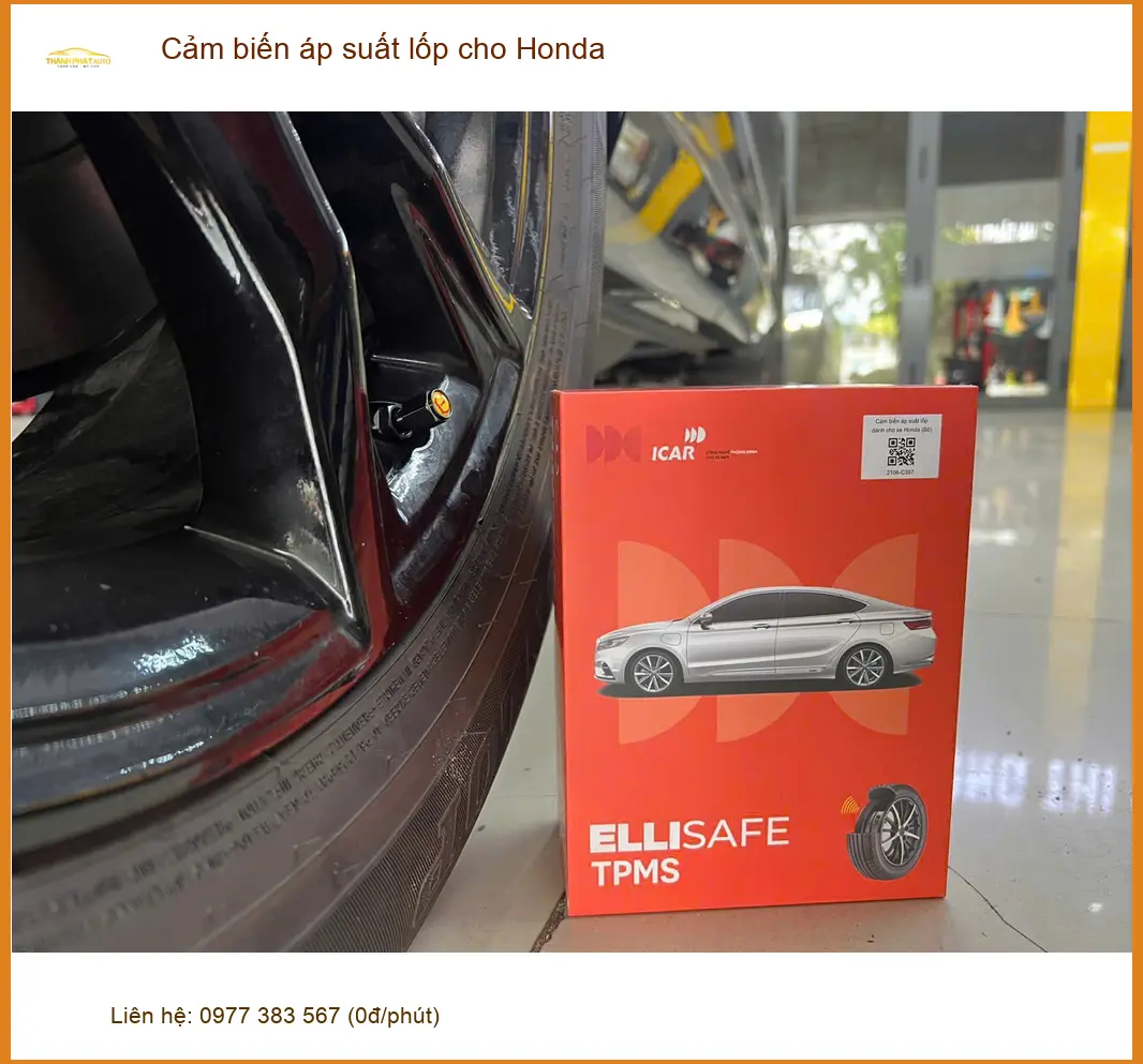 Chú Hùng lắp cảm biến áp suất lốp cho Honda Civic tại Củ Chi tránh lo lắng lốp non ảnh thực tế 2
