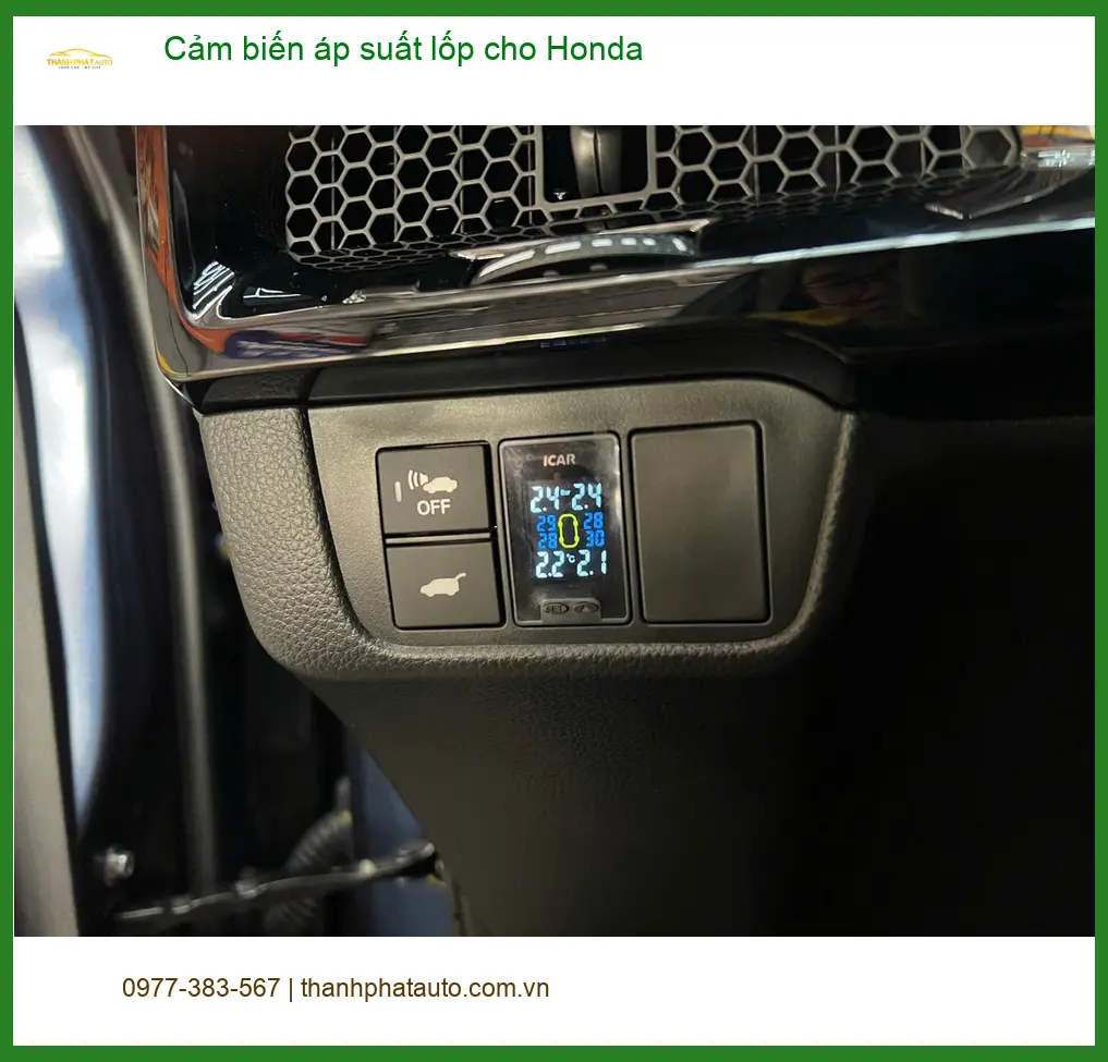 Chú Hùng lắp cảm biến áp suất lốp cho Honda Civic tại Củ Chi tránh lo lắng lốp non ảnh thực tế 3