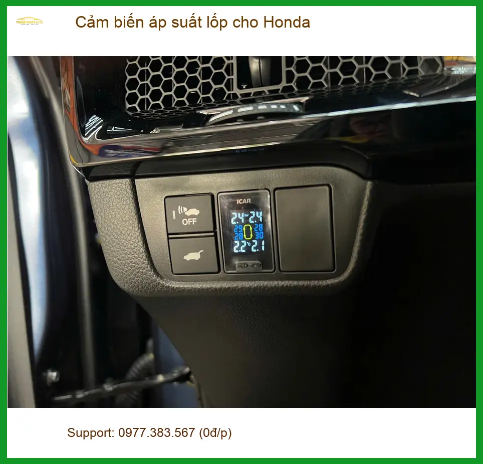Chú Sơn lắp cảm biến áp suất lốp Honda CRV tại Hóc Môn an toàn khi đi xa.
