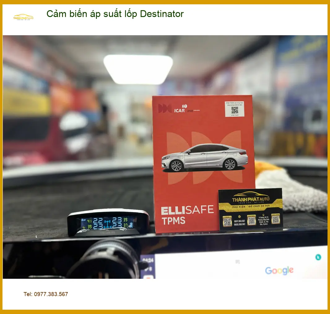 Cô Loan lắp Cảm biến áp suất lốp Destinator cho Ford Everest Quận 9