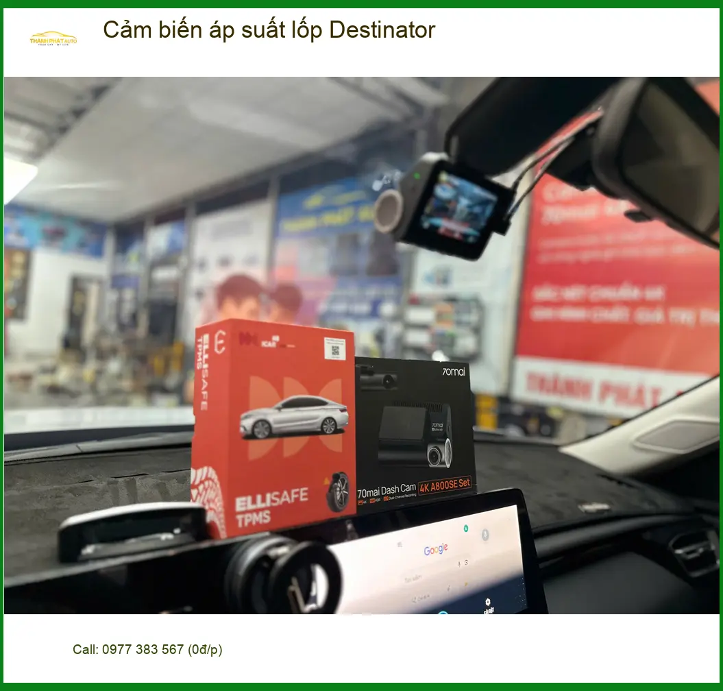 Chị Thảo gắn cảm biến áp suất lốp Destinator cho Honda CRV tại Quận 5 an toàn
