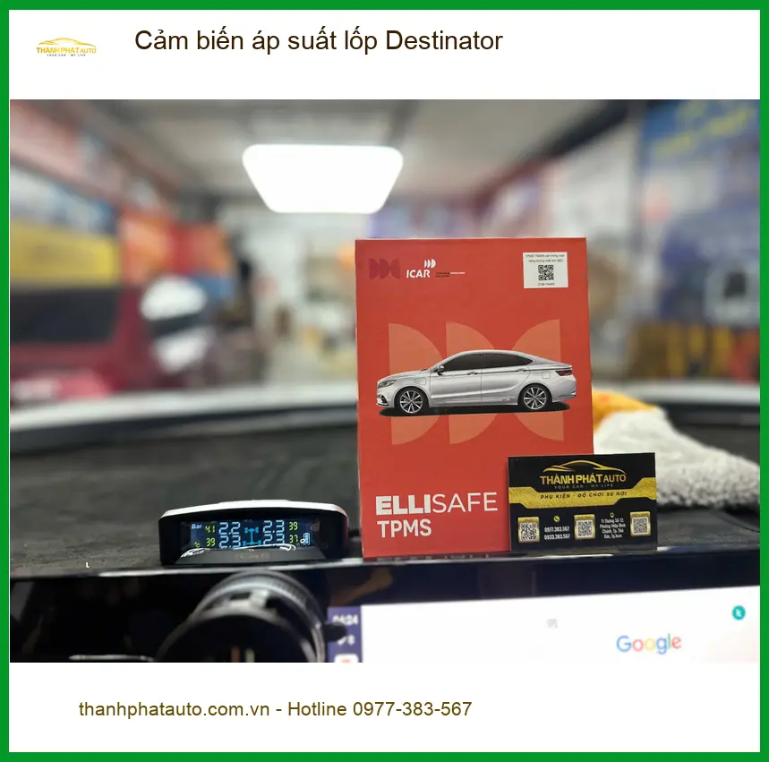 Anh Khang lắp cảm biến áp suất lốp Destinator cho Hyundai Creta tại Quận 1