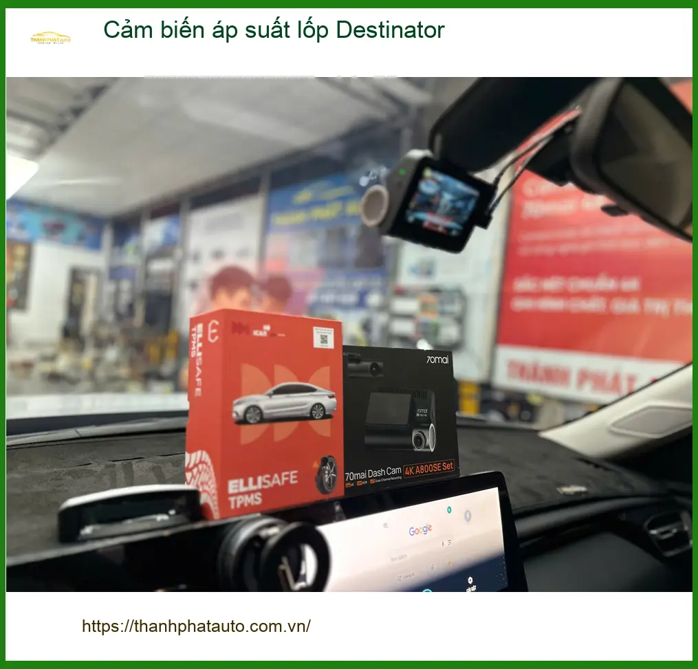 Cô Bích lắp cảm biến áp suất lốp Destinator cho Fortuner tại Cần Giờ ảnh thực tế 3