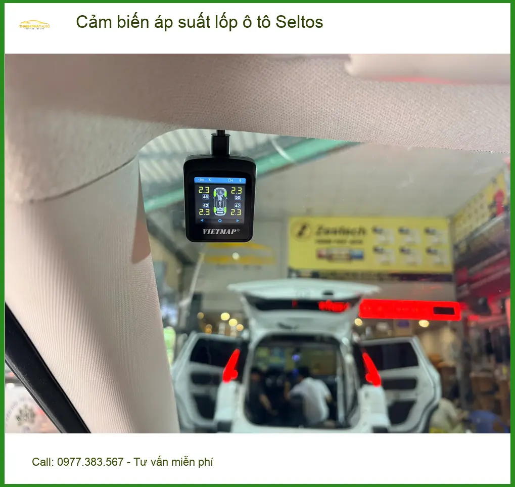 Anh Trường lắp cảm biến áp suất lốp Kia Seltos tại Quận Bình Thạnh an toàn ảnh thực tế 5