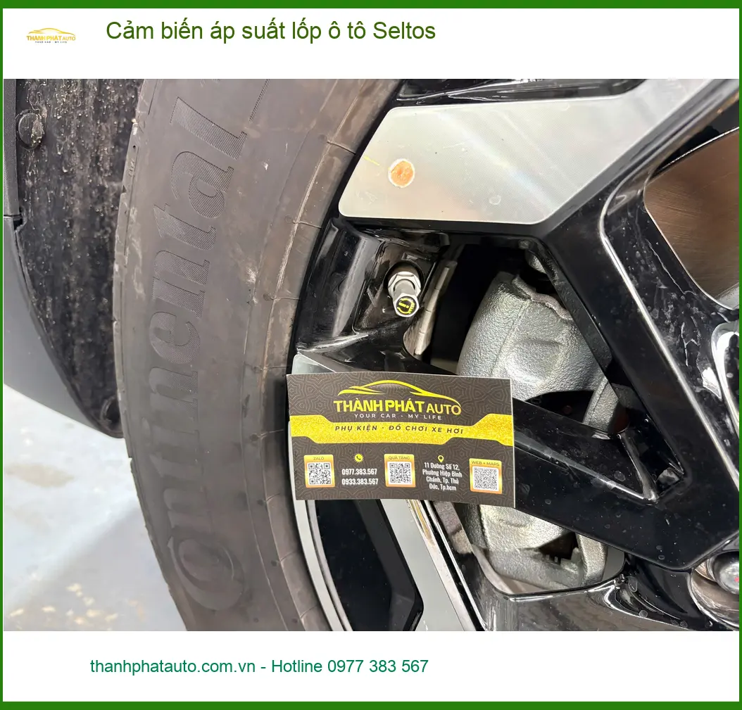 Chị Thảo lắp cảm biến áp suất lốp Seltos ở Quận 5 an tâm mọi hành trình ảnh thực tế 5