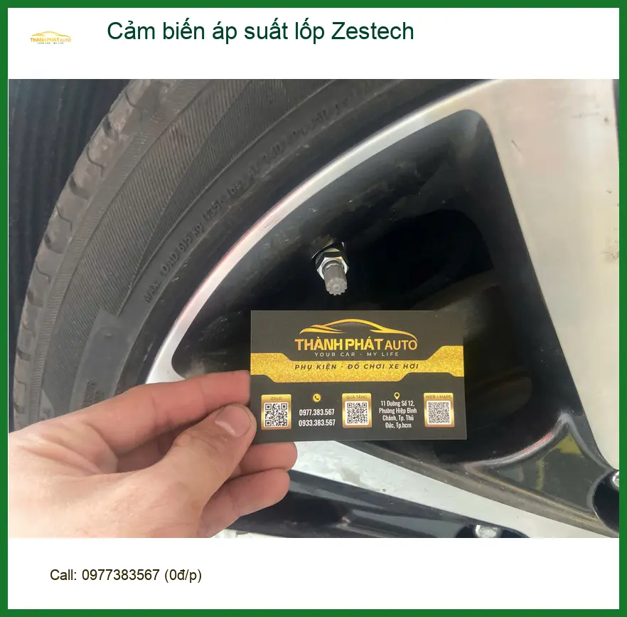 Chị Thảo lắp cảm biến áp suất lốp Zestech cho Suzuki XL7 tại Nhà Bè ảnh thực tế 2