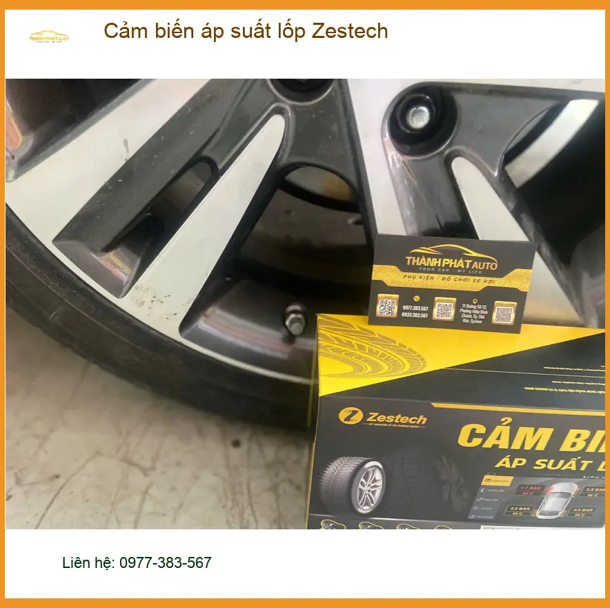 Chị Thảo lắp cảm biến áp suất lốp Zestech cho Suzuki XL7 tại Nhà Bè ảnh thực tế 5
