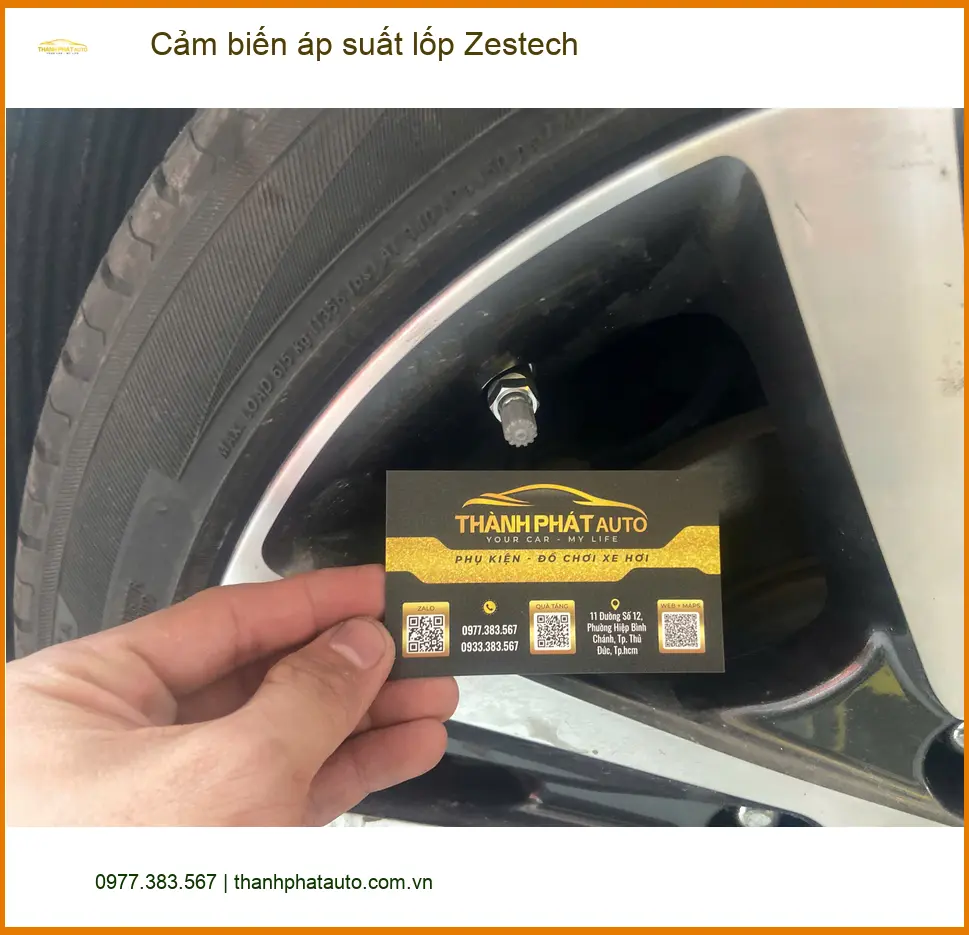Anh Kiên lắp cảm biến áp suất lốp Zestech cho Hyundai Accent tại Quận 6 để lái xe an tâm hơn ảnh thực tế 2
