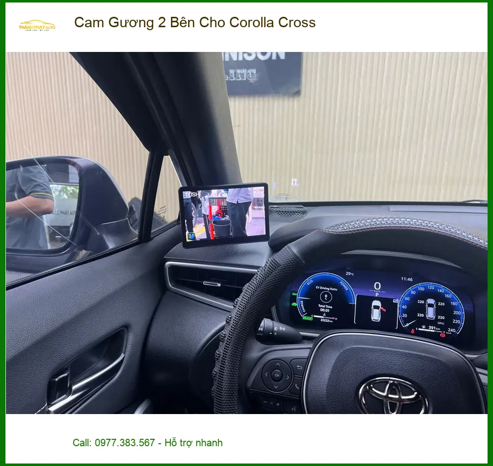 Anh Nam lắp Cam Gương 2 Bên cho Corolla Cross tại Cần Giờ để an toàn hơn ảnh thực tế 3
