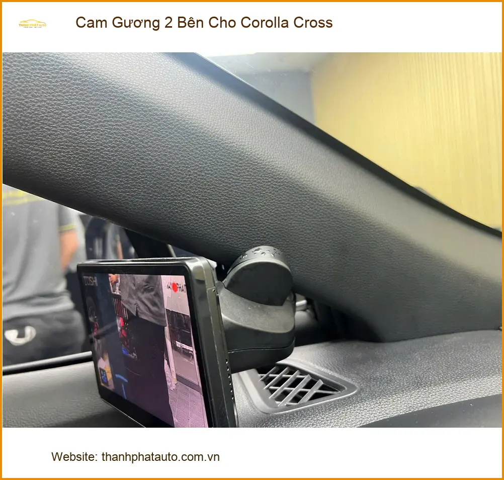 Anh Khôi lắp Cam Gương 2 Bên cho Corolla Cross ở Bình Chánh đi hẻm nhỏ ảnh thực tế 3
